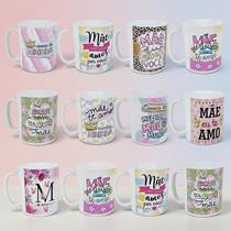 Kit 12 Caneca de Dia Das Mães 400ml Presente Lembrancinha Cor:Sortidas