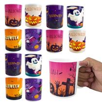 Kit 12 Caneca de Halloween Copo Dia das Bruxas Festa 350ml