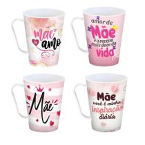 Kit 12 Canecas 430ml Plastico Lembrancinhas Datas Especiais Mae Mães Kit 12 Canecas 430ml Plastico Lembrancinhas Datas Especiais Mae Mães
