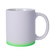 Kit 12 Canecas Para Sublimação de 325ml degradê Verde Fosca Neon