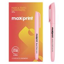 Kit 12 Caneta Marca Texto Lumis Maxprint Rosa Pastel Kit 12 Caneta Marca Texto Lumis Maxprint Rosa Pastel