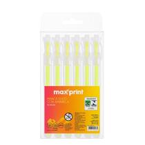 Kit 12 Caneta Marca Texto Maxprint Clear Amarela