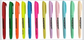 Kit 12 Caneta Marca Texto Neon Modelo Slim Masterprint Kit 12 Caneta Marca Texto Neon Modelo Slim Masterprint