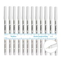 Kit 12 Caneta Marcação Cirúrgica Branca com Régua para Olhos e Desing Tondaus Ponta 1.0mm Kit 12 Caneta Marcação Cirúrgica Branca com Régua para Olhos e Desing Tondaus Ponta 1.0mm