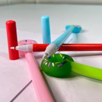 Kit 12 canetas de gel boias criativa para Escola/Escritório papelaria meiga
