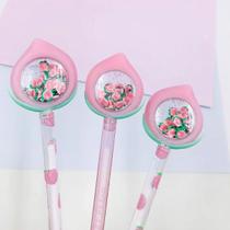 Kit 12 Canetas Esferográfica Com Pingente Cristal Pêssego Kit 12 Canetas Esferográfica Com Pingente Cristal Pêssego