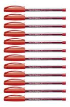 Kit 12 Canetas Esferografica Faber Castell Trilux Medium 1.0