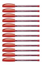 Kit 12 Canetas Esferografica Faber Castell Trilux Medium 1.0