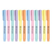 Kit 12 Canetas Marca Texto Faber Castell Grifpen Opções Tons Pastel, Neon (Cor à Escolher)