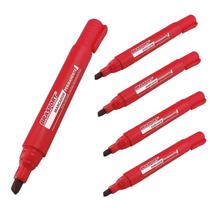 KIT 12 Canetas Marcação Permanente Ponta Grossa Vermelha