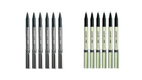 KIT 12 Canetas Rollerball 6 Micro/Fine DELUXE - Preta KIT 12 Canetas Rollerball 6 Micro/Fine DELUXE - Preta