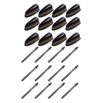 Kit 12 Canoas Tom Caixa Preta 19.6 + 12 Parafusos 55mm x 6mm
