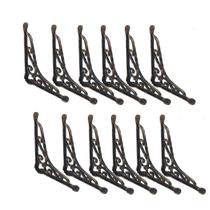 Kit 12 Cantoneiras Ouro Pincelado Suporte Parede 20x25cm Kit 12 Cantoneiras Ouro Pincelado Suporte Parede 20x25cm