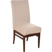 Kit 12 Capa De Cadeira Malha Gel Ajustável Caqui