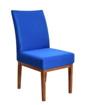 Kit 12 Capa Para Cadeira Jantar Elastex Azul Exclusiva