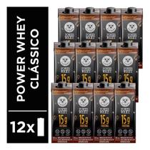 Kit 12 Cappuccino CLASSICO Power Whey 250ml Cada 3 Corações