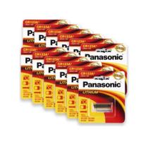 Kit 12 Cartelas Bateria Lítio CR123A Panasonic 12 unidades Kit 12 Cartelas Bateria Lítio CR123A Panasonic 12 unidades