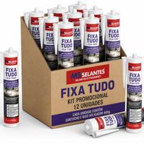 Kit 12 cartucho fixa tudo preto 400 g