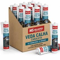 Kit 12 cartucho veda calha cinza 400gr