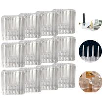 Kit 12 Castiçal Porta Velas de Vidro Quadrado Atacado