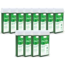 Kit 12 Cera Epilatória Roll-On Hortelã 100g Depilflax