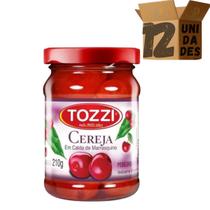 Kit 12 Cereja Em Calda Marrasquino Tozzi 210g