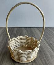 Kit 12 Cesta de Fibra Sintetica Fraldeira 10 cmPresente Páscoa Natal dia Namorados Mães Pais