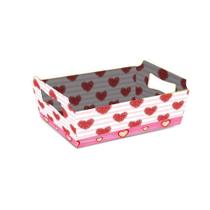 Kit 12 Cestas de Papel Médio 21,5x14x9 cm Ideal para Presentes Surpresa Lembrancinhas