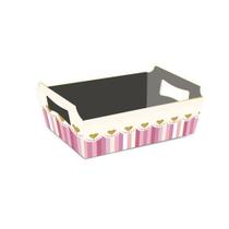 Kit 12 Cestas de Papel Médio 21,5x14x9 cm Ideal para Presentes Surpresa Lembrancinhas