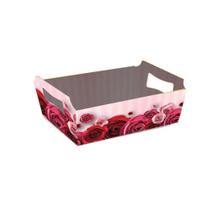 Kit 12 Cestas de Papel Médio 21,5x14x9 cm Ideal para Presentes Surpresa Lembrancinhas
