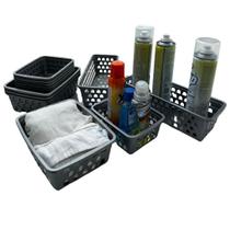 Kit 12 Cestos Caixa Organizadora Multiuso Armário Gaveta