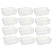 Kit 12 Cestos Organizadores Transparentes com Tampa 3,5L Plasvale Brinquedos Acessórios Kit 12 Cestos Organizadores Transparentes com Tampa 3,5L Plasvale Brinquedos Acessórios