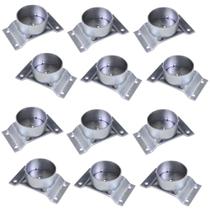 Kit 12 Chapinhas Chapa Elevada com Tubo Fixação Pés Palito Rosca 5/16 Zincada G59 Kit 12 Chapinhas Chapa Elevada com Tubo Fixação Pés Palito Rosca 5/16 Zincada G59