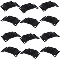 Kit 12 Chapinhas Chapa Elevada Fixação Pés Palito Rosca 5/16 Preto G59 Kit 12 Chapinhas Chapa Elevada Fixação Pés Palito Rosca 5/16 Preto G59