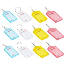 Kit 12 Chaveiro Plástico Organizador De Chaves Com Etiqueta Pautada - Maxcril