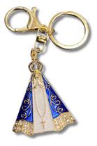 Kit 12 Chaveiros Nossa Senhora Aparecida Stras Metal Atacado