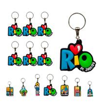 Kit 12 Chaveiros Souvenir Turismo/Turístico Rio de Janeiro