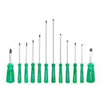 Kit 12 Chaves Philips e Fenda Pro Imantada CRV