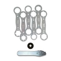 Kit 12 Chaves Suspensão De Bike + Chave Desempenar Freio Top
