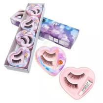 KIT 12 Cílios Postiço Com Cola Bonjour Eyelash 53G KIT 12 Cílios Postiço Com Cola Bonjour Eyelash 53G