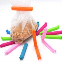 Kit 12 Clips Prendedor Lacre Fecha Veda Embalagens P M G Utensilio Reutilizável Dolce Home