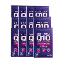 Kit 12 Coenzima Q10 Ubiquinona 200mg 30 Cápsulas -Ecofitus Kit 12 Coenzima Q10 Ubiquinona 200mg 30 Cápsulas -Ecofitus
