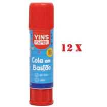 Kit 12 Cola Bastão 10g Yin's Paper - Pack com 12 peças