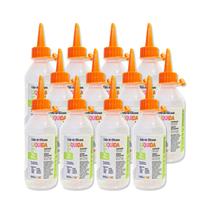 Kit 12 Cola de silicone líquida 100ml Leoarte, uso artístico e profissional Kit 12 Cola de silicone líquida 100ml Leoarte, uso artístico e profissional