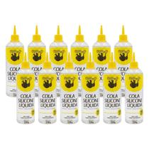 Kit 12 Cola de silicone líquida transparente Rendicolla 250g
