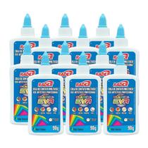 Kit 12 Cola para EVA multiuso 90g Radex, uso artístico e profissional