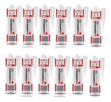 Kit 12 Cola Selante Poliuretano Cibra Pu 400g Cinza Kit 12 Cola Selante Poliuretano Cibra Pu 400g Cinza