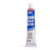 Kit 12 cola silicone multiuso transparente acético car80 50g Kit 12 cola silicone multiuso transparente acético car80 50g