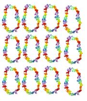 Kit 12 Colares Havaianos Para Fantasia Carnaval Festa