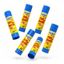 Kit 12 Colas Bastão Escolar Lavável Médio 20g Maripel